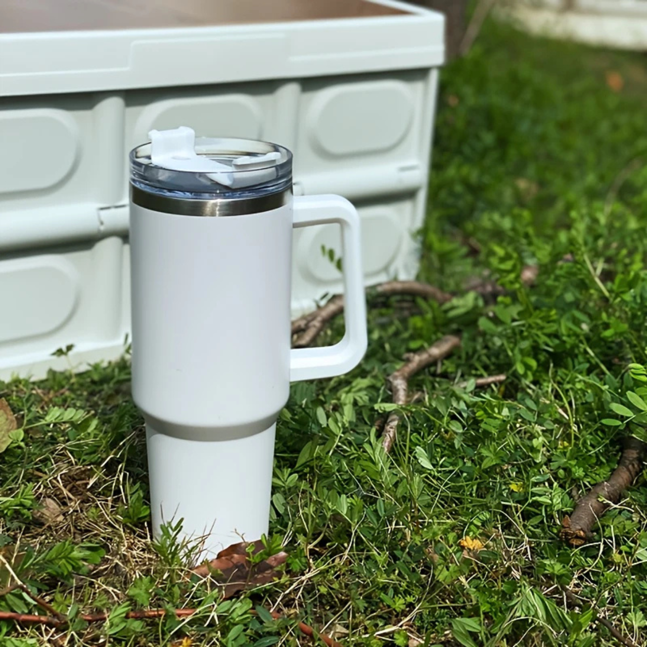 ThermaGo Cup™|大容量ハンドル付きサーモカップ(1200ml・保冷保温対応)