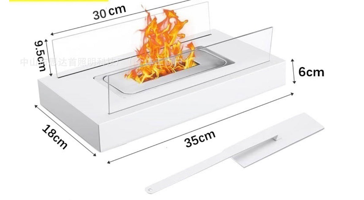 FireGlow Bar™ | 長方形ポータブルアルコール暖炉ランプ