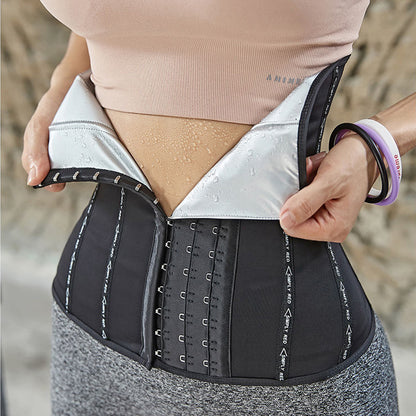 SweatCore Slim™｜13段ホック 強化版 発汗シェイパーベルト（ウエストサポート）