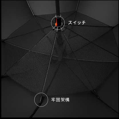 MistFan Umbrella™｜電動ファン付き折りたたみ傘（涼感・紫外線対策）