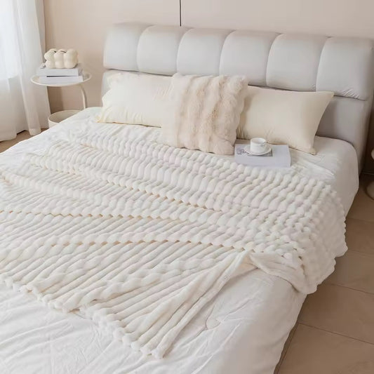 COZYFUR™ ラビットファーブランケット