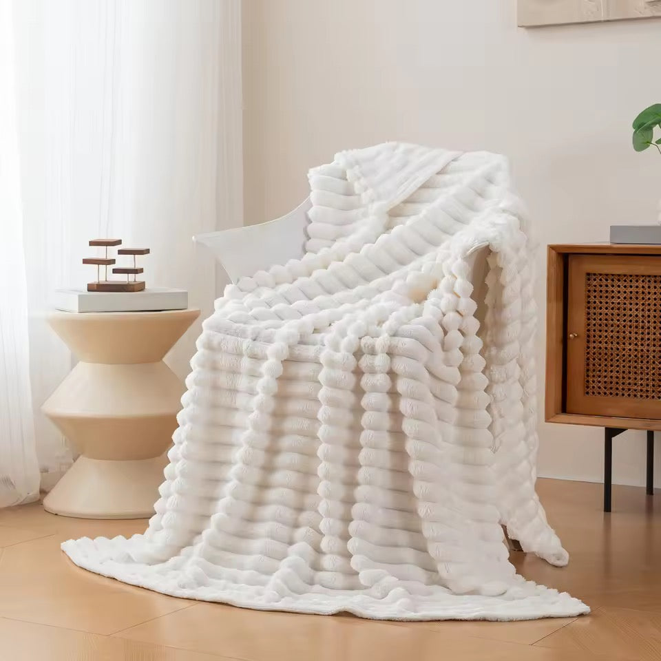 COZYFUR™ ラビットファーブランケット
