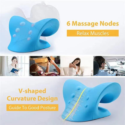 NeckAlign Pro™｜首・肩・背中サポート EVAマッサージピロー